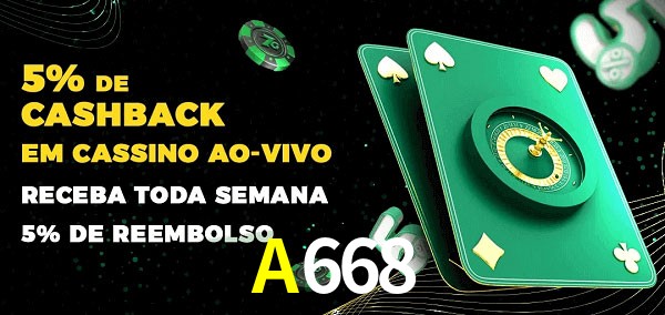 Promoções do cassino ao Vivo A668